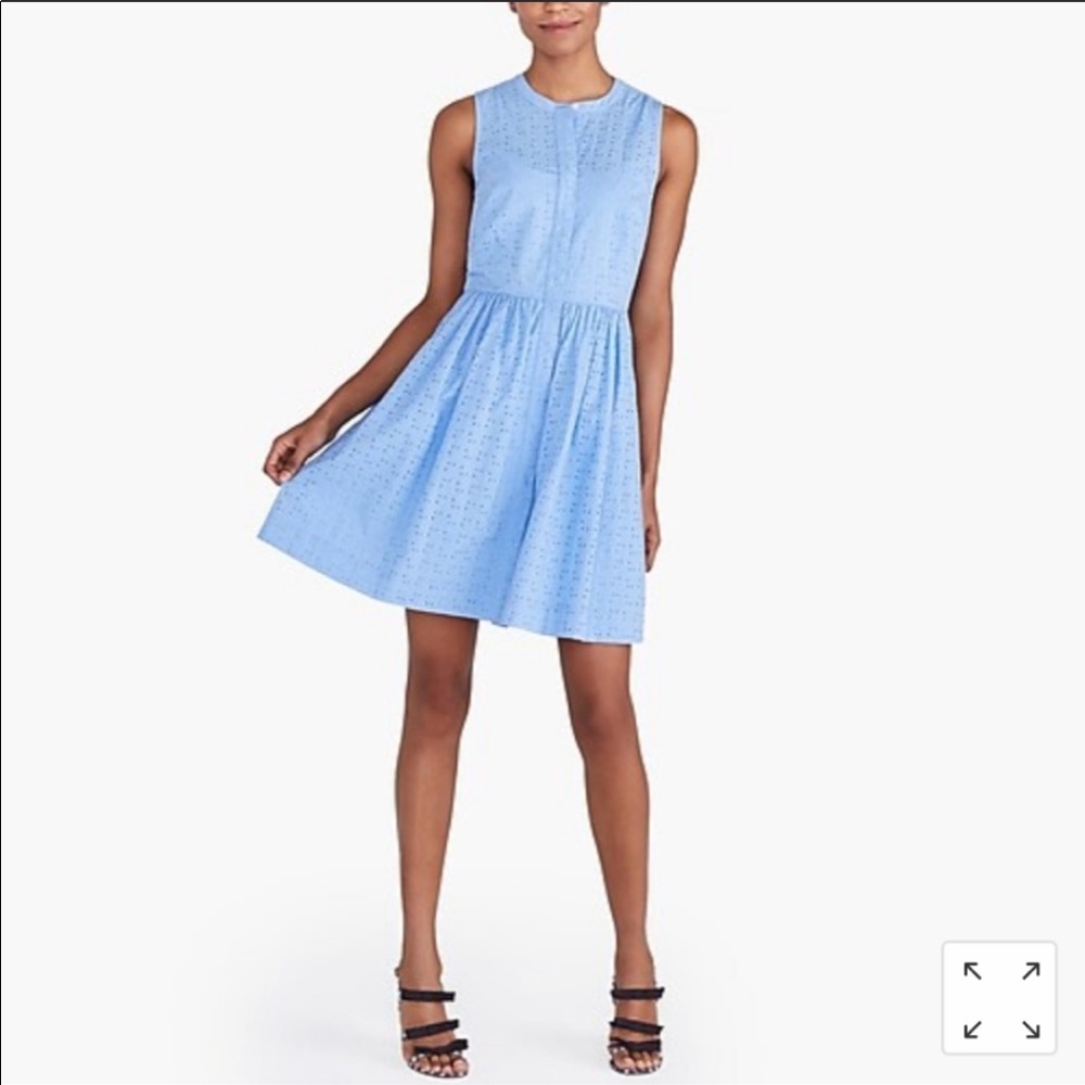 J. Crew Perwinkle Eyelet Lace Dress